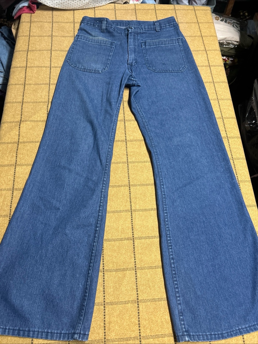 Vintage US Navy Utility Denim Trousers Navdungaree Sailor Flare Pants MIL-